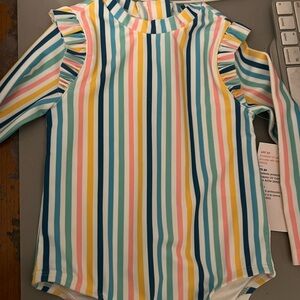 stripped baby swimsuit